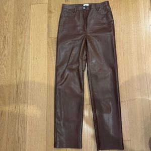 Aritzia Wilfred Vegan Leather Pants
